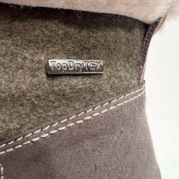 NIB Romika Womens Sz 9 Helsinki 01 Ankle Fleece Faux Fur Boot Olive Green Lace - Picture 4 of 6